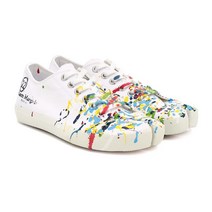 (엘리스빌분당)메종마르지엘라 타비캔버스 프린트스니커즈 S58WS0112