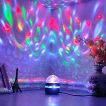 48led 무대 조명 rgb 다채로운 회전 ktv 바 파티 dj 디스코 효과 램프 더블 볼 led ktv 바 dj 디스코 빛, 푸른