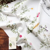 자투리 DTP폴리컷트지 생활방수 허브플라워1번