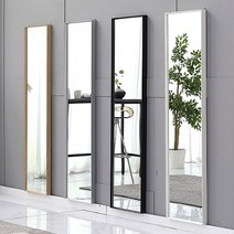 벽걸이형 슬림 전신거울 화이트, 없음