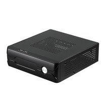 데스크탑 전원 공급 장치 게임 HTPC 호스트 인클로저 미니 ITX 컴퓨터 케이스 섀시, 은