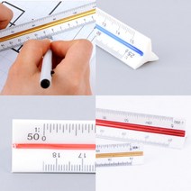 삼각스케일자 15cm/30cm 자 제도 축척자, 15cm - 저배율