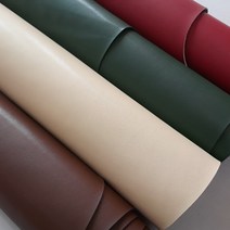 무두쟁이 솔리드 천연소가죽원단 (30cm x30cm)재단판매, 크림슨레드