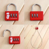 캐릭터 미니 와이어 비밀번호 자물쇠 번호열쇠 창고