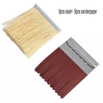목재 프라이머 샌딩용 150mm x 샤프트 장착 사이잘 및 에머리 천 연마 브러시 휠 80-400Grit 1 개, 02 18pcs mix_03 180
