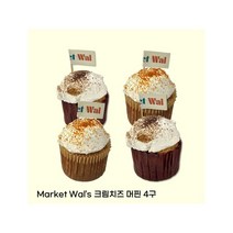 마켓왈 강아지 컵케이크 4구 닭/오리, 기본, 닭