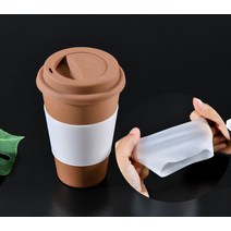 신축성 좋은 실리콘 단열 컵홀더 미끄럼 뜨거움 방지