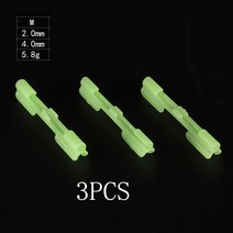 10/50 개/몫 2.2-4.5 미리메터 빛 밤 낚시 플로트 막대 조명 다크 글로우 스틱 액세서리 형광 Lightstick P, 22 3PCS_01 2.2mm