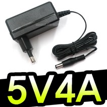 명호전자 5V4A 아답터 벽걸이형 해외 인증용 미국 일본 유럽 UL PSE DC 5V 4A 어댑터, 5V4A 벽걸이형-아답터+3종젠더