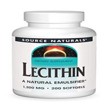 Source Naturals Lecithin 1200 mg A Natural Emulsifier - 200 Softgels null, 1, 기타