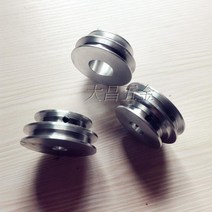 벨트풀리 타이밍벨트 50 더블 그루브 둥근 벨트 풀리 Y 모터 10/11/12/14/15/16/18/20MM 보어 크기, 02 10mm