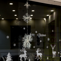 (눈꽃3단모빌) 크리스마스 파티 장식 소품 설정 데코