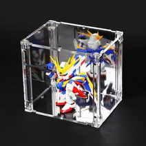 건큐브 건담케이스 SD건담(싱글케이스) - 프라모델 피규어 아크릴 장식장, 02. SD 싱글케이스（뒷덮개 미러형）