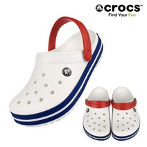 크록스 크록스 CROCS 남여공용 크록밴드 클로그 11016-11I 화이트