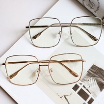 사각 얼굴큰사람 대두 메탈 금테 은테 빅사이즈 오버사이즈 얼큰이 네모 블루라이트 안경테