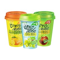 빙그레 쥬시쿨에이드 사과 금귤&감귤 청포도 250ml 40개, 쥬시쿨에이드 금귤 20+청포도 20