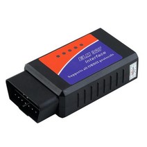 elm327 obdii obd2 bluetooth auto car 진단 인터페이스 스캐너 도구 점검 엔진 조명 끄기 mil 진단 도구, 검은색, 1개