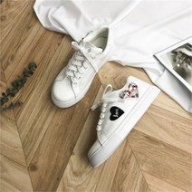 짝꿍닷컴 하트 자수 포인트 유니크한 슬립온 WAT 560U