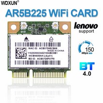 Atheros AR5B225 AR9485 레노버 G400 M490 용 블루투스 4.0 무선 카드 하프 미니 PCI-E WIFI, 한개옵션0