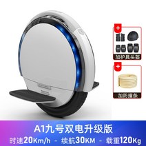 Ninebot one A1 나인봇 외발 전동휠 왕발통 대리운전, 54v, A1 전기 이중+보호대 헤드헬멧+충돌방지봉