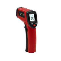 손도리 휴대용 적외선 비접촉식 레이저 온도계 GM320, 레드