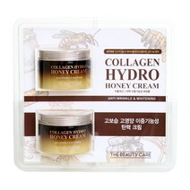 더뷰티케어 하이드로 허니 크림 220mlx2 꿀추출물 콜라겐 자작나무수액이 함유 촉촉하고 깊은 보습감을 전해주는 젤스킨 스킨, 1개, 200ml