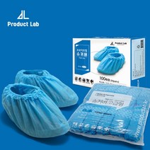 프로덕트랩 일회용 부직포 비닐 슈커버 100매, PE, 벌크형, 100개, 투명