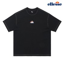 [엘레쎄] 남녀공용 볼프렌즈 등판 그래픽 티셔츠 EL2UBTR403_BK