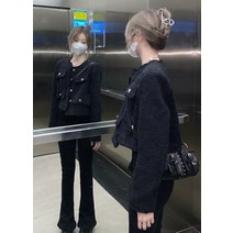 캐시미어 코트 오버 케이프 가 새로운 프렌치 스타일 라이트 럭셔리 고급 탑 트위드 긴팔