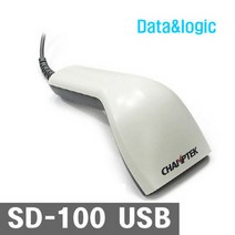 바코드 스캐너 SD100 아이보리색상 깔끔하고 인식잘되는 보급형 바코드인식기, 본품+고무거치대, 상세페이지 참조