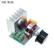 전압조절기3800W 모터 속도 컨트롤러 AC 220V 조명 제어 조광기 스위치 전압 조정기 온도, 한개옵션0