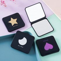 휴대용 접이식 양면 미니 손거울, 랜덤발송