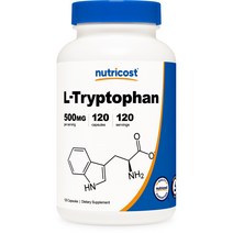 뉴트리코스트 L-트립토판 500mg 캡슐 글루텐 프리, 120개입, 1개
