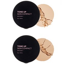 더페이스샵 톤업 스킨 팩트파우더 10g, V203내추럴베이지, 1개