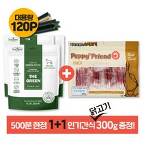 더그린 덴탈스틱 강아지껌 그린/믹스 120P -300g 간식증정, 선택:믹스 덴탈껌 120P -간식증정