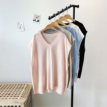 (4col) 빅사이즈 썸머조끼 오버핏 박스핏 44~88 여름니트 레이어드 조끼