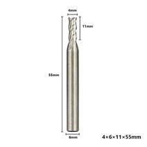 XCAN HSS 밀링 커터 4 플루트 엔드 밀 CNC 기계 도구 라우터 비트 금속 알루미늄 비트용 1.5-13mm, [10] 4xD6x11x55L, 10 4xD6x11x55L