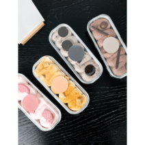 티라미수용기 사각 알루미늄 디저트 케이스, 밀크파우더 10개, 10개 세트