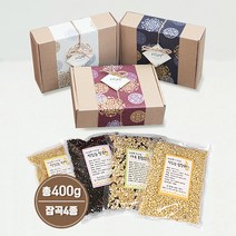 [은색초코]혼합잡곡 4종세트 전통포장 결혼답례품 돌잔치 조문 회사단체선물 시보해제 생일축하선물, 1박스, 현미+찰흑미+혼합잡곡+오색현미