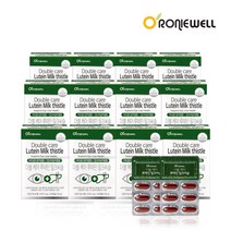[로니웰] 더블케어 루테인 밀크씨슬 1 000mg 30캡슐 12개 (12개월분), 단품, 단품