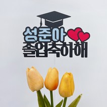 미리토퍼 졸업파티용품 졸업축하토퍼 파티용품 토퍼주문제작 어린이집졸업파티 장식 케이크문구 G52, 남아