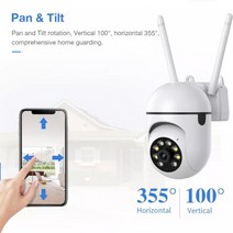 가정용cctv 스마트폰cctv 365 720 카메라 와이파이 감시 풀 컬러 나이트 비전 보안 보호 모션 추적 시큐리, 03 Add 64G