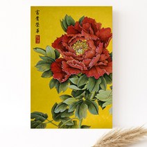 모란꽃 목단꽃 돈들어오는 그림 한국화 캔버스액자 집들이선물, 15. 부귀영화 목단