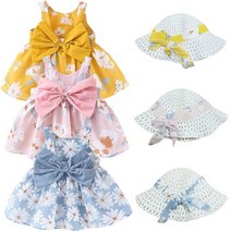 왕리본플라워 유아 민나시원피스모자세트5-11204386