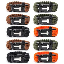 블럭마트 캠핑 파라코드 생존팔찌 B, 랜덤 발송, 10개입