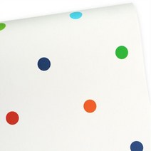 포인트시트지 HWP-21618 무지개도트 화이트