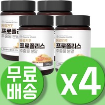 비프로폴리스 분말 가루 BEEPROPOLIS 프리미엄 꿀 저스트 프로폴리스 추출물 2000 플러스 플로폴리스 플라보노이드 4통