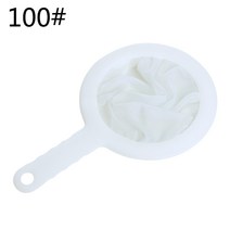 재사용 가능한 100/200/400 슈퍼 미세 메쉬 체 여과기 소 름 실크를위한 쿠리 랜드 핸들, 100 메쉬