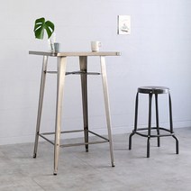 마켓비 600 빈티지바테이블 SM-B1101-60 빈티지테이블 간이테이블 카페테이블 티테이블, 그레이