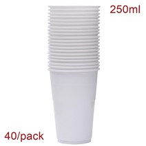 웨딩 방명록 프로모션-파티 용품 8oz/220ml 레드 유명 서비스 충격 플라스틱 컵 50 개/팩, [01] As picture